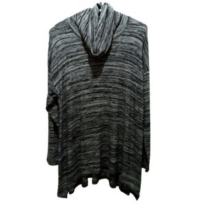 Joan Vass Cowl Neck Tunic Sweater  Long Sleeve Lightweight Minimalist Cozy S